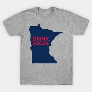 Minnesota Drink Local MN Navy T-Shirt